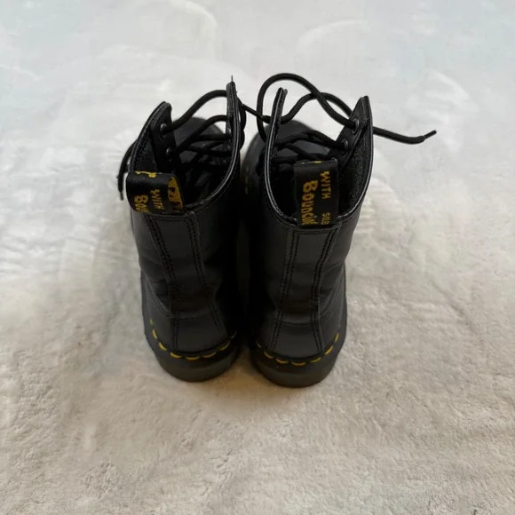 Dr Martens 1460 Black Leather Lace Up Ankle Boots Women's US 6 UK 4 EU 37 - Picture 4 of 8